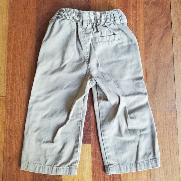 Cherokee Tan Elastic Waist Pants Size 18 Months - Picture 5 of 6